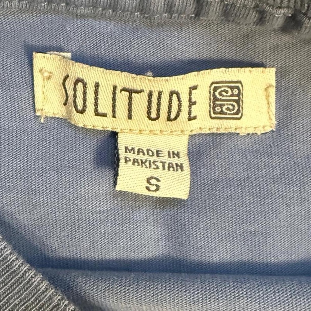 Men’s Solitude Front Pocket Blue T-Shirt Small - Picture 2 of 6